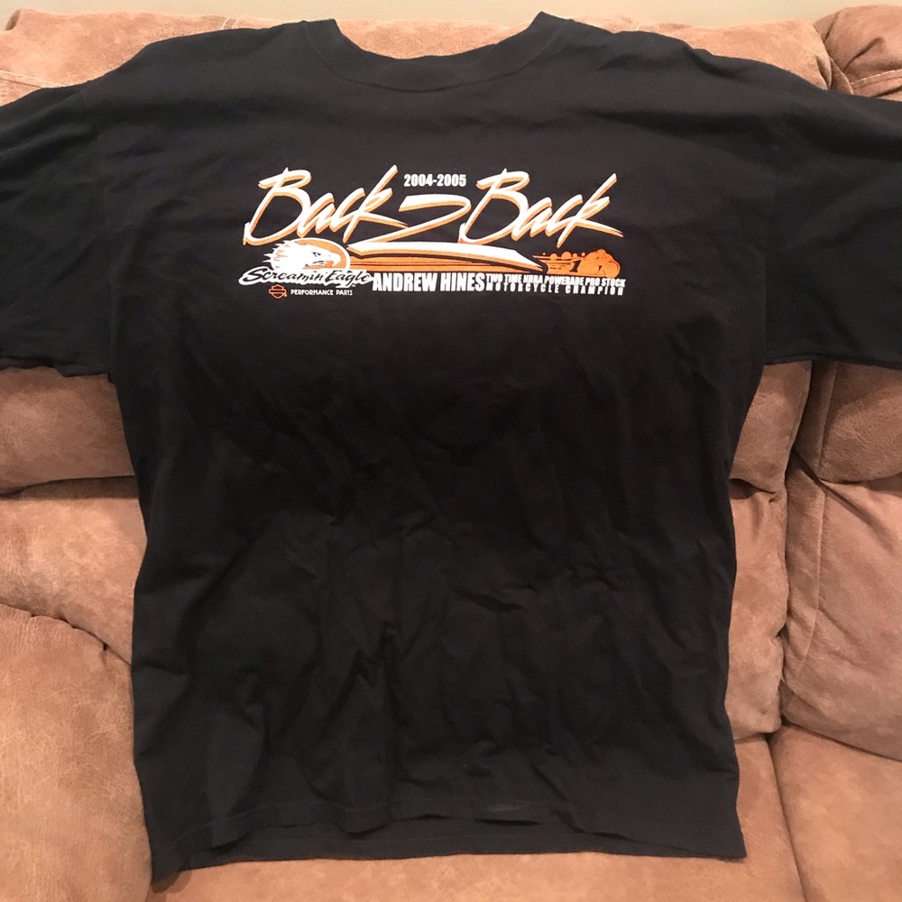 Andrew Hines back to back shirt